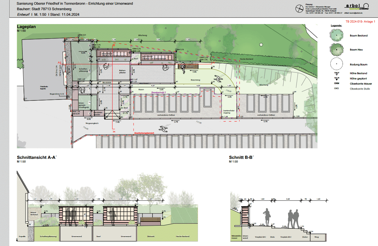 urnenwandplan tennenbronn aut 240524
