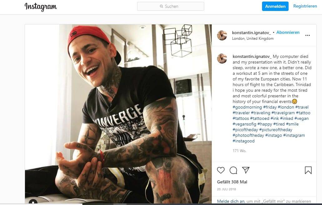 onecoin abbots house kensington ignatov instagram 200718 031121