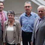 bürgermeister marcus türk, sylvia weisser, reiner bantle und karl heinz wachter