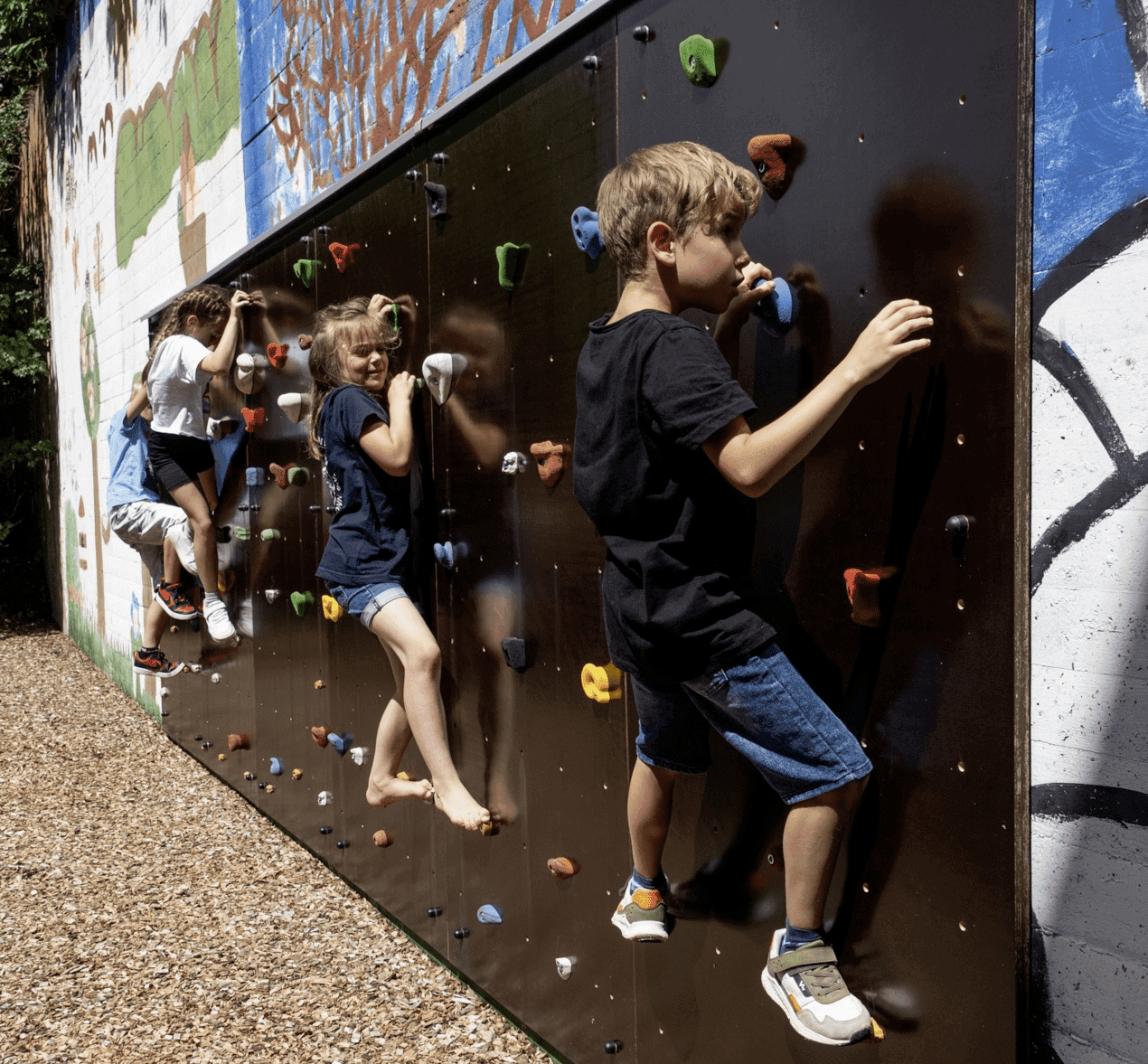 einzelklettern boulderwand einweihung dk 150724