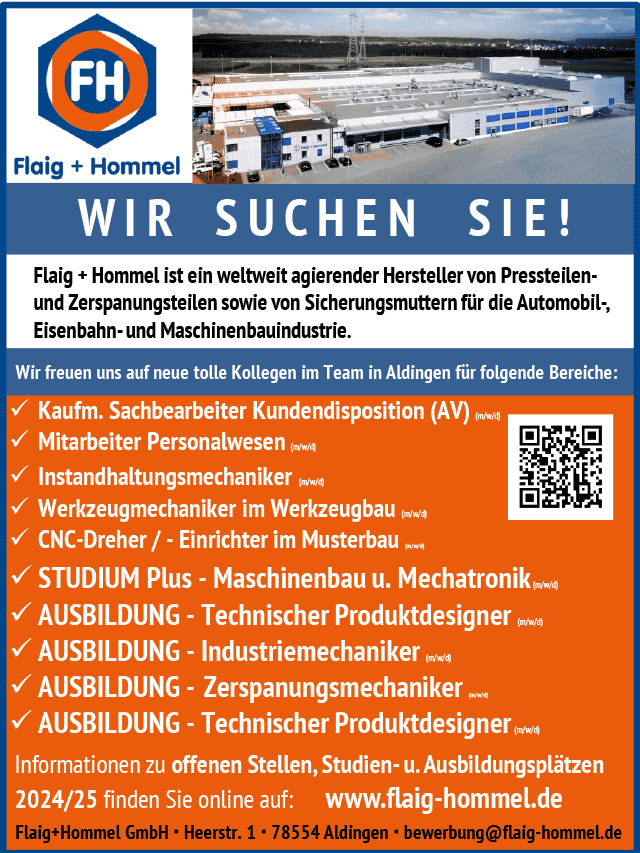 flaig u. hommel 2sp120 azubi last min