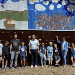 gruppenbild boulderwand einweihung dk 150724