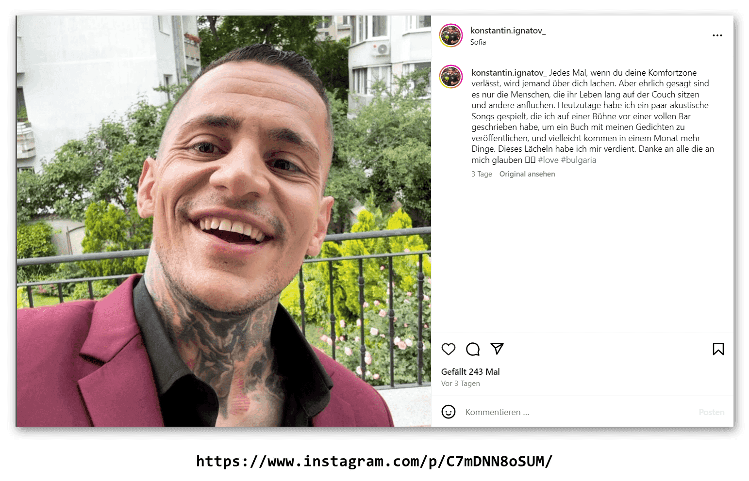 konstantin ignatov am 30. mai 2024 auf instagram 040624